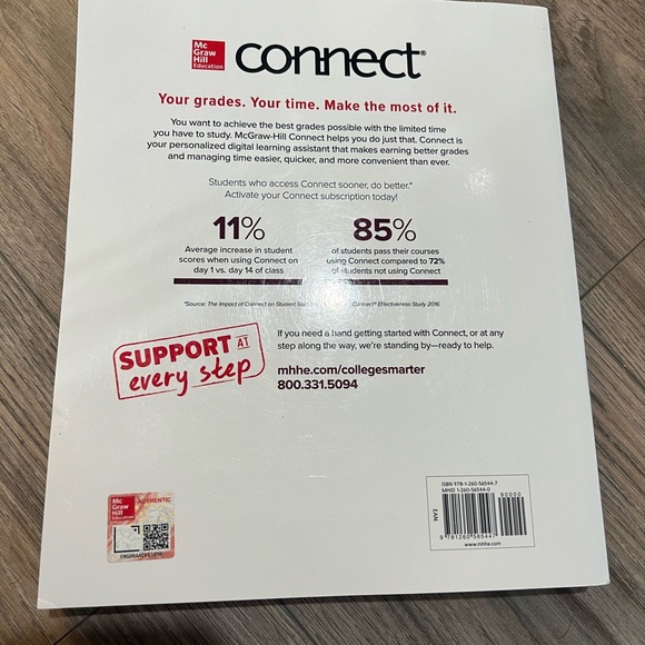 McGraw Hill Managerial Accounting Book - White Cover
